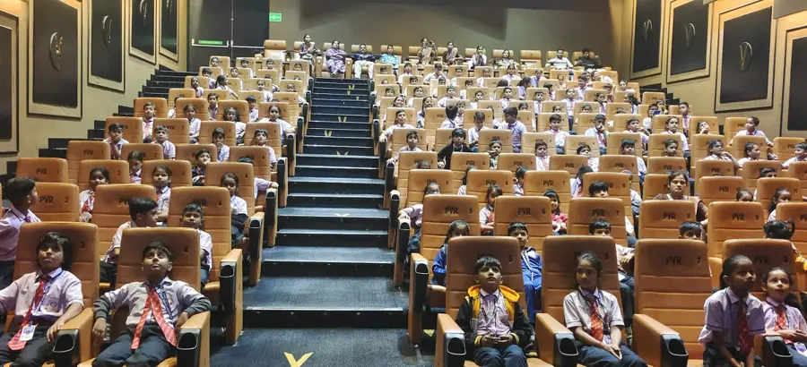 PCS Academy students on a class outing to the cinema